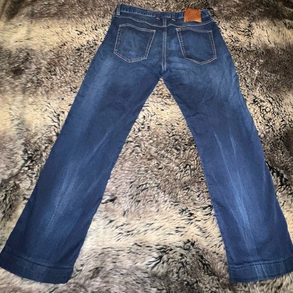 Alberto 4817 Pipe Cosy Jeans Regular Slim Fit Dark Wash Mens W33 hemmed L25 - Picture 4 of 14